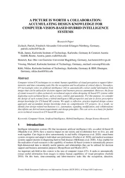 A Picture is Worth a Collaboration: Accumulating Design Knowledge for
  Computer-Vision-based Hybrid Intelligence Systems