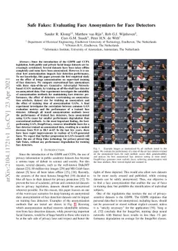 Safe Fakes: Evaluating Face Anonymizers for Face Detectors