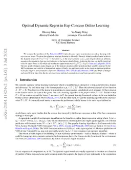 Optimal Dynamic Regret in Exp-Concave Online Learning
