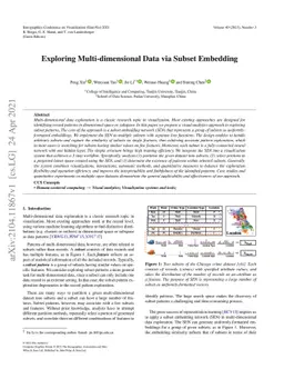 Exploring Multi-dimensional Data via Subset Embedding