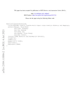 MILIOM: Tightly Coupled Multi-Input Lidar-Inertia Odometry and Mapping