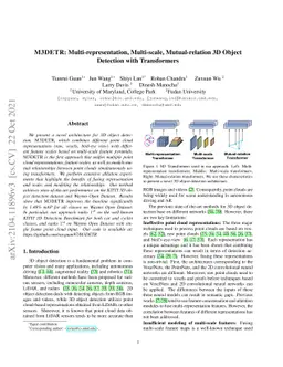 M3DeTR: Multi-representation, Multi-scale, Mutual-relation 3D Object
  Detection with Transformers