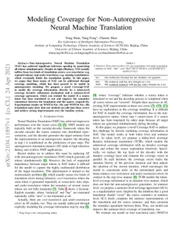 Modeling Coverage for Non-Autoregressive Neural Machine Translation