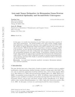Low-rank Tensor Estimation via Riemannian Gauss-Newton: Statistical
  Optimality and Second-Order Convergence