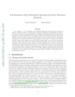A Subquadratic-Time Distributed Algorithm for Exact Maximum Matching