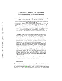 Learning to Address Intra-segment Misclassification in Retinal Imaging