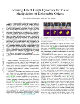 Learning Latent Graph Dynamics for Visual Manipulation of Deformable
  Objects