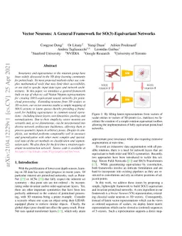 Vector Neurons: A General Framework for SO(3)-Equivariant Networks