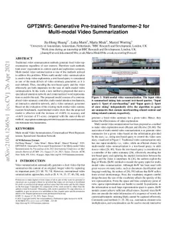 GPT2MVS: Generative Pre-trained Transformer-2 for Multi-modal Video
  Summarization