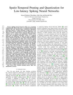 Spatio-Temporal Pruning and Quantization for Low-latency Spiking Neural
  Networks