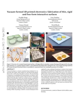 Vacuum-formed 3D printed electronics: fabrication of thin, rigid and
  free-form interactive surfaces