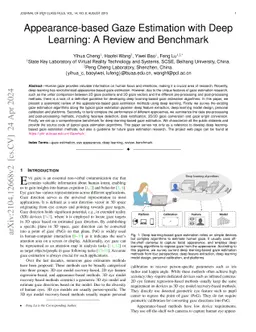 Appearance-based Gaze Estimation With Deep Learning: A Review and
  Benchmark