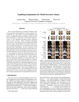 Exploiting Explanations for Model Inversion Attacks