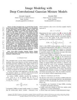 Image Modeling with Deep Convolutional Gaussian Mixture Models