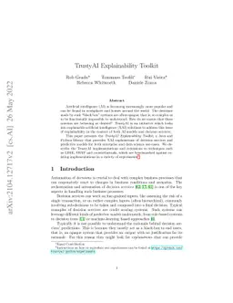 TrustyAI Explainability Toolkit