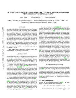 DPT-FSNet: Dual-path Transformer Based Full-band and Sub-band Fusion
  Network for Speech Enhancement