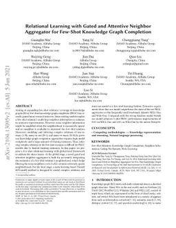 Relational Learning with Gated and Attentive Neighbor Aggregator for
  Few-Shot Knowledge Graph Completion