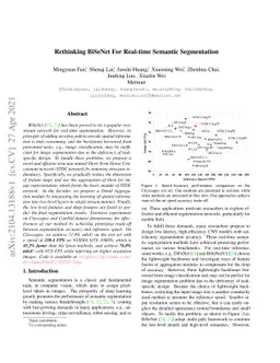 Rethinking BiSeNet For Real-time Semantic Segmentation