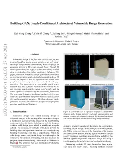 Building-GAN: Graph-Conditioned Architectural Volumetric Design
  Generation