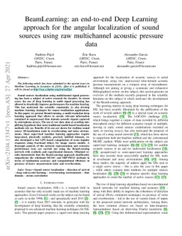 BeamLearning: an end-to-end Deep Learning approach for the angular
  localization of sound sources using raw multichannel acoustic pressure data