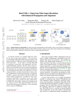BasicVSR++: Improving Video Super-Resolution with Enhanced Propagation
  and Alignment