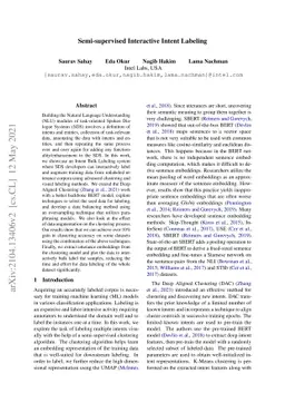 Semi-supervised Interactive Intent Labeling