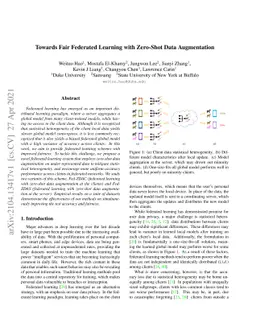 Towards Fair Federated Learning with Zero-Shot Data Augmentation