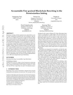 Accountable Fine-grained Blockchain Rewriting in the Permissionless
  Setting