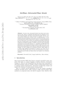 AdvHaze: Adversarial Haze Attack