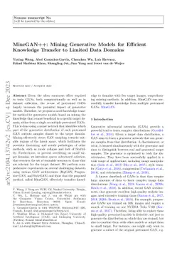 MineGAN++: Mining Generative Models for Efficient Knowledge Transfer to
  Limited Data Domains