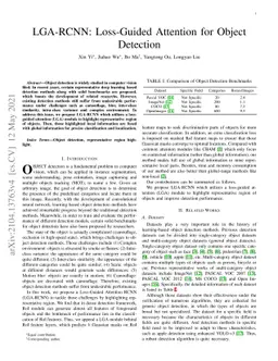 LGA-RCNN: Loss-Guided Attention for Object Detection