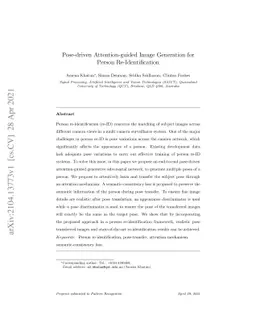 Pose-driven Attention-guided Image Generation for Person
  Re-Identification