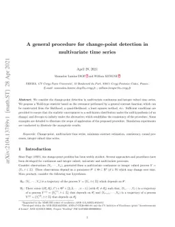 A general procedure for change-point detection in multivariate time
  series