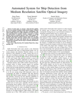 Automated System for Ship Detection from Medium Resolution Satellite
  Optical Imagery