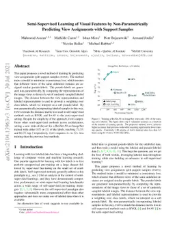 Semi-Supervised Learning of Visual Features by Non-Parametrically
  Predicting View Assignments with Support Samples