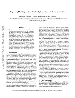Improving Multi-agent Coordination by Learning to Estimate Contention