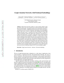 Graph Attention Networks with Positional Embeddings