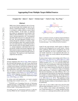 Aggregating From Multiple Target-Shifted Sources