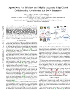 AppealNet: An Efficient and Highly-Accurate Edge/Cloud Collaborative
  Architecture for DNN Inference