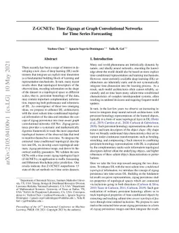 Z-GCNETs: Time Zigzags at Graph Convolutional Networks for Time Series
  Forecasting