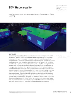 BIM Hyperreality: Data Synthesis Using BIM and Hyperrealistic Rendering
  for Deep Learning