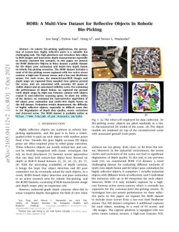 ROBI: A Multi-View Dataset for Reflective Objects in Robotic Bin-Picking