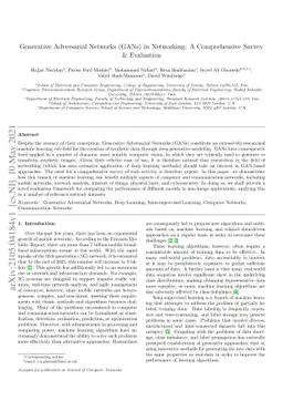 Generative Adversarial Networks (GANs) in Networking: A Comprehensive
  Survey & Evaluation