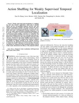 Action Shuffling for Weakly Supervised Temporal Localization