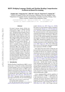 REPT: Bridging Language Models and Machine Reading Comprehension via
  Retrieval-Based Pre-training