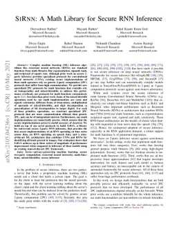 SIRNN: A Math Library for Secure RNN Inference