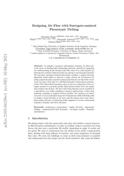 Designing Air Flow with Surrogate-assisted Phenotypic Niching