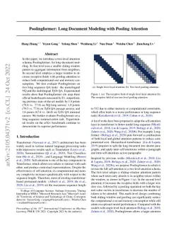 Poolingformer: Long Document Modeling with Pooling Attention