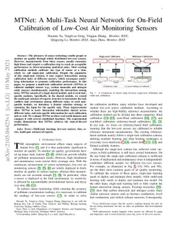 MTNet: A Multi-Task Neural Network for On-Field Calibration of Low-Cost
  Air Monitoring Sensors