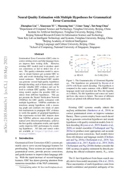 Neural Quality Estimation with Multiple Hypotheses for Grammatical Error
  Correction